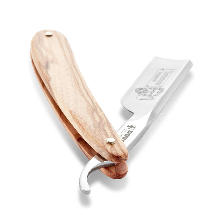 Dovo Barbarossa Straight Razor 5/8" Olivewood Square Point Carbon Steel.