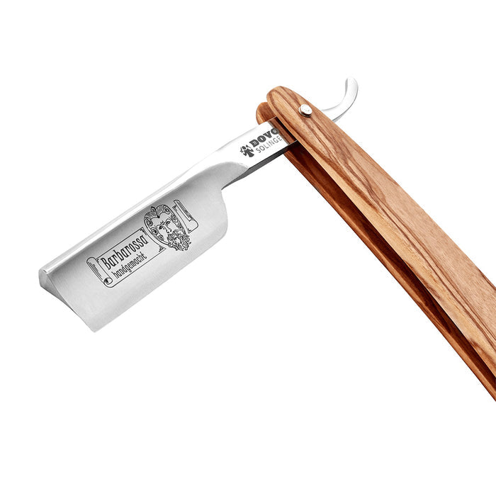 Dovo Barbarossa Straight Razor 5/8" Olivewood Square Point Carbon Steel.