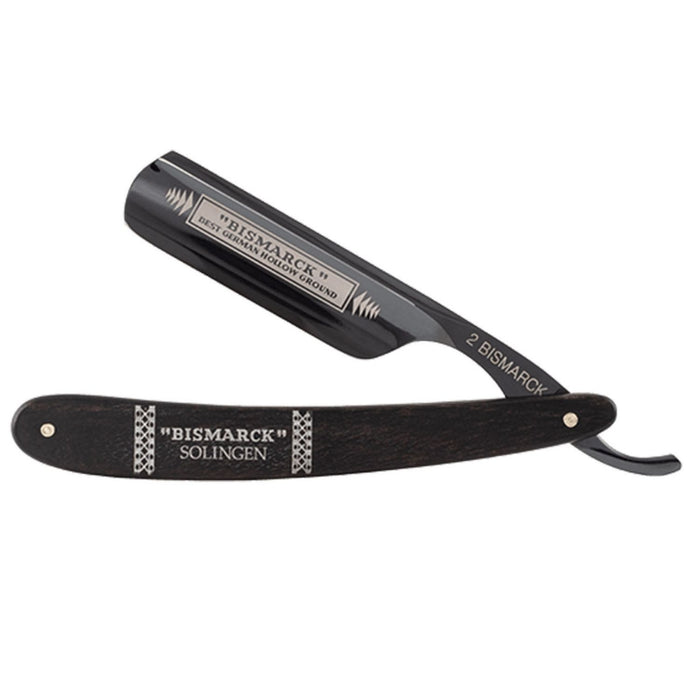 Dovo Bismarck 26830 Straight Razor 6/8" Round Point Ebony Wood Handle Carbon Steel.