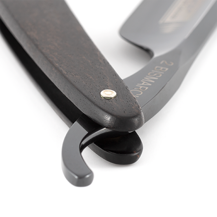 Dovo Bismarck 26830 Straight Razor 6/8" Round Point Ebony Wood Handle Carbon Steel.