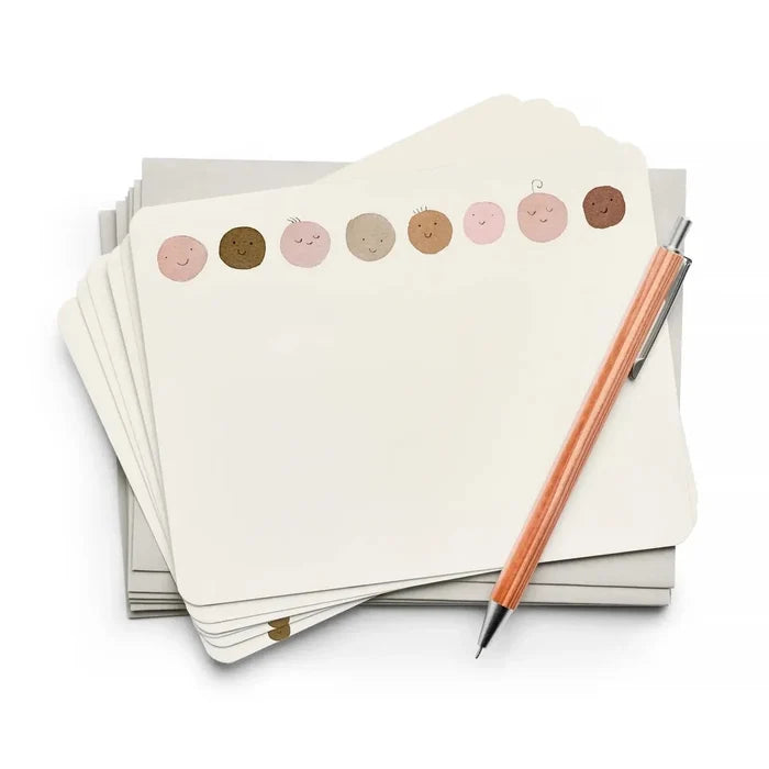 E. Frances Paper - Baby Faces Flat Notes | Boxed Notecards