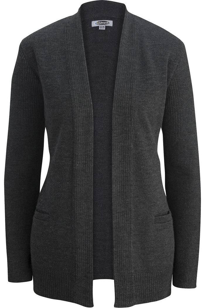 EDWARDS LADIES OPEN CARDIGAN ACRYLIC SWEATER
