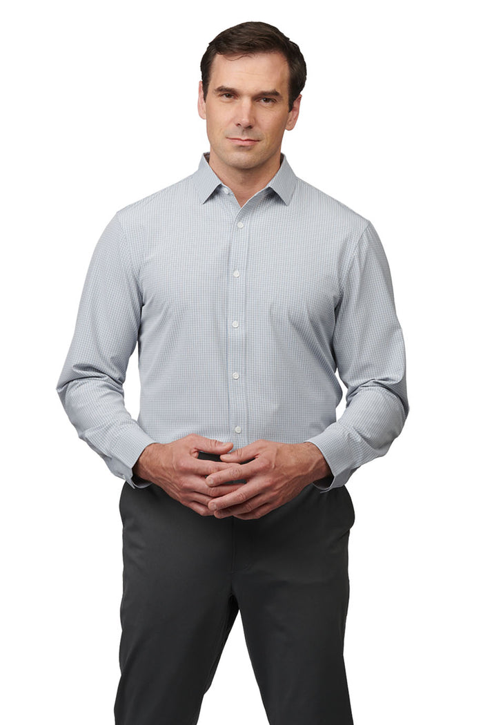 EDWARDS POINT GREY MENS DRESS SHIRT