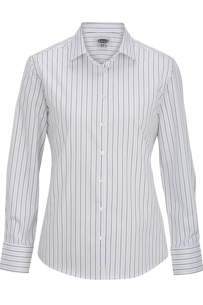 EDWARDS WOMENS LONG SLEEVE PATTERNED DRESS SHIRT