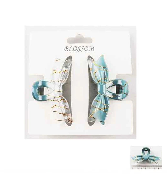 Elegant Bow Hair Claw Clips