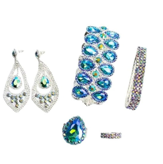 Emerald AB Gemstone Competition Jewelry Set