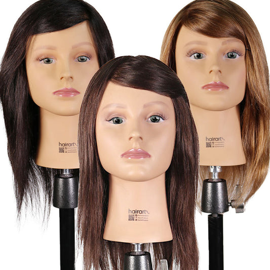 Emma-100% European Human Hair Mannequin Virgin Color Hair