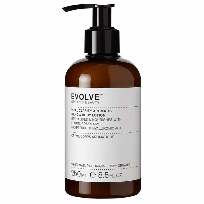 Evolve Organic Beauty Vital Clarity Hand & Body Lotion 250ml