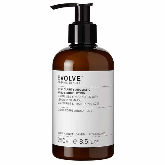 Evolve Organic Beauty Vital Clarity Hand & Body Lotion 250ml
