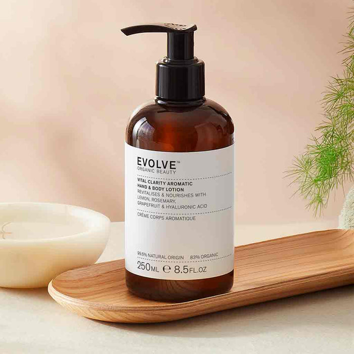 Evolve Organic Beauty Vital Clarity Hand & Body Lotion 250ml