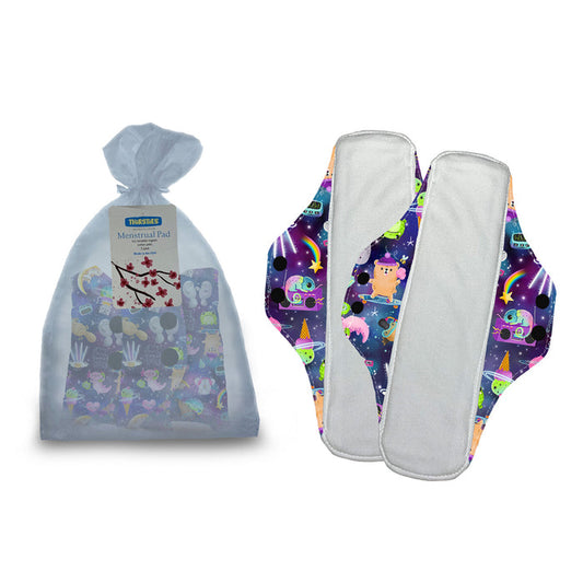 EXCLUSIVE Thirsties Extra Celestial - Menstrual Pad 2-Packs