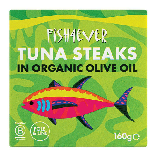 Fish 4 Ever Azores Skipjack Tuna Steaks In Olive Oil 160g