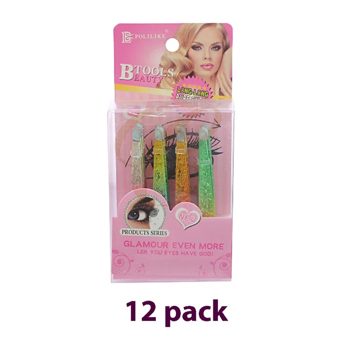 Glitter Glam Ombre Slanted Tweezers Set