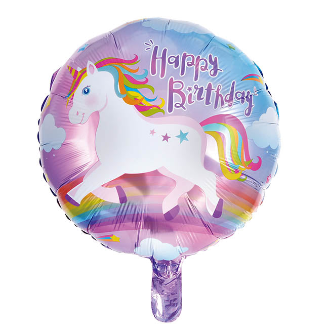 Happy Birthday Unicorn Foil Balloon