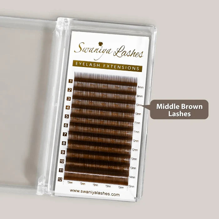 Middle Brown Lashes| Swaniya Lashes
