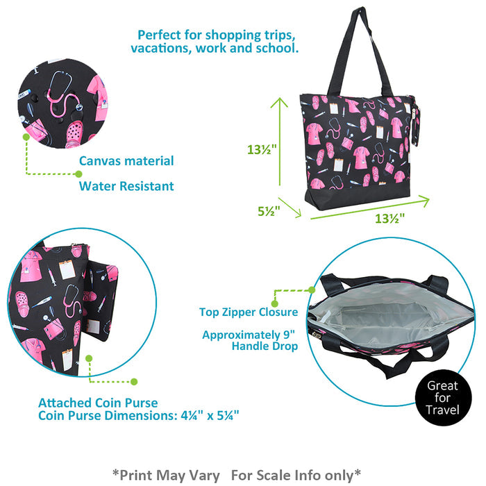 Pretty in Scrubs NGIL Canvas Tote Bag