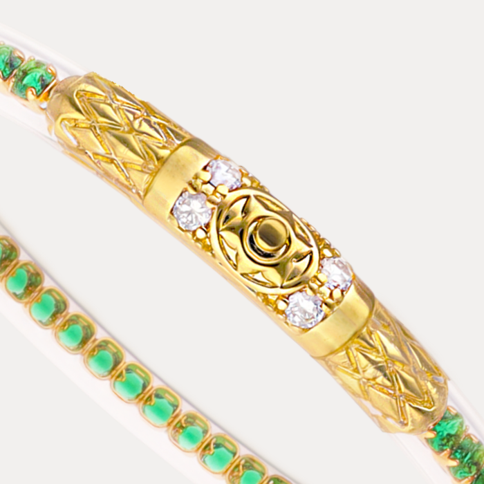 a close up of a bracelet