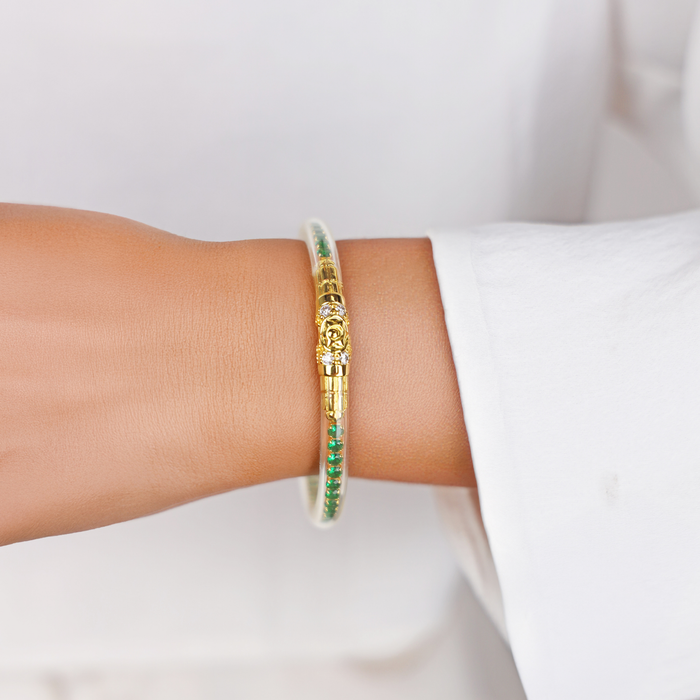 a person wearing a bracelet
