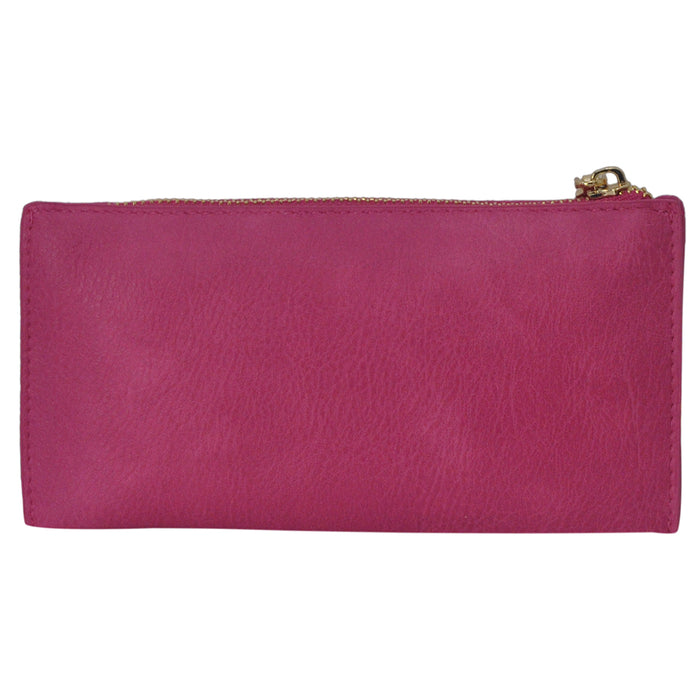 !SALE! Hot Pink Faux Leather NGIL Luxe Wristlet Wallet