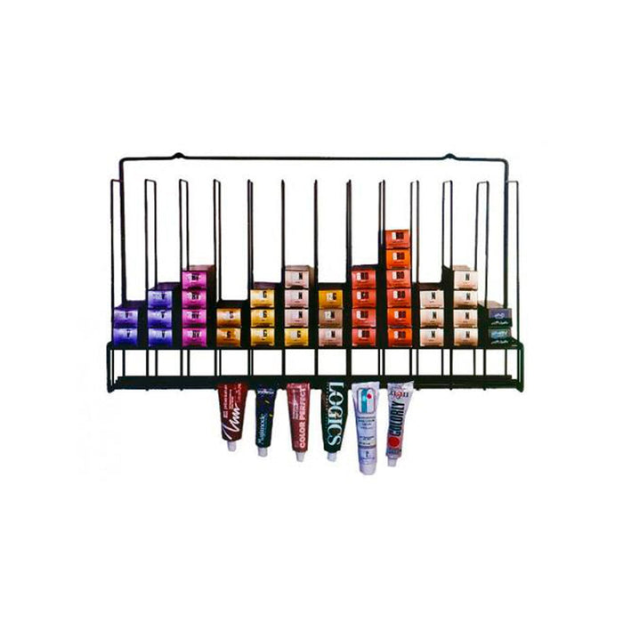 Salon Interiors Color Tube Storage Rack Professional Salon Products