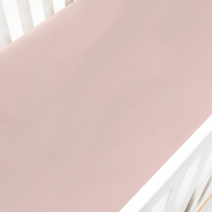 Solid Pink Crib Sheet