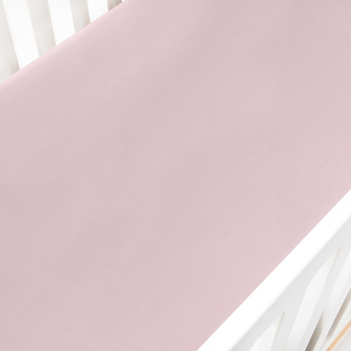 Solid Crib Sheet in Rose