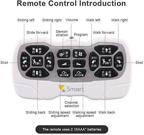 White Whale Remote Control Soccer Robot Toy with USB Charging and Multifuctional Remote