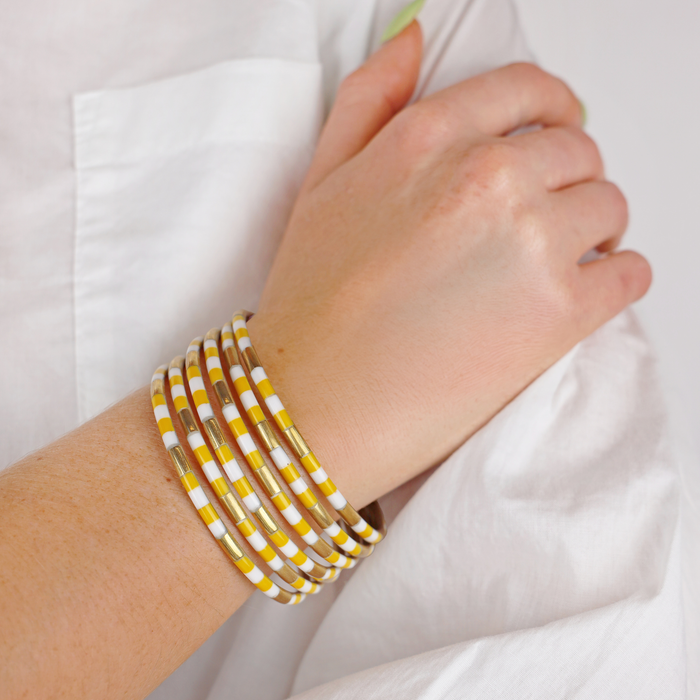 a person wearing bracelets