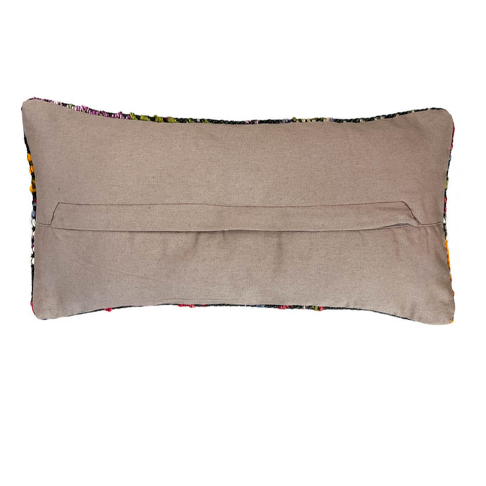 Zephyr II Lumbar Kilim Pillow (8x16)